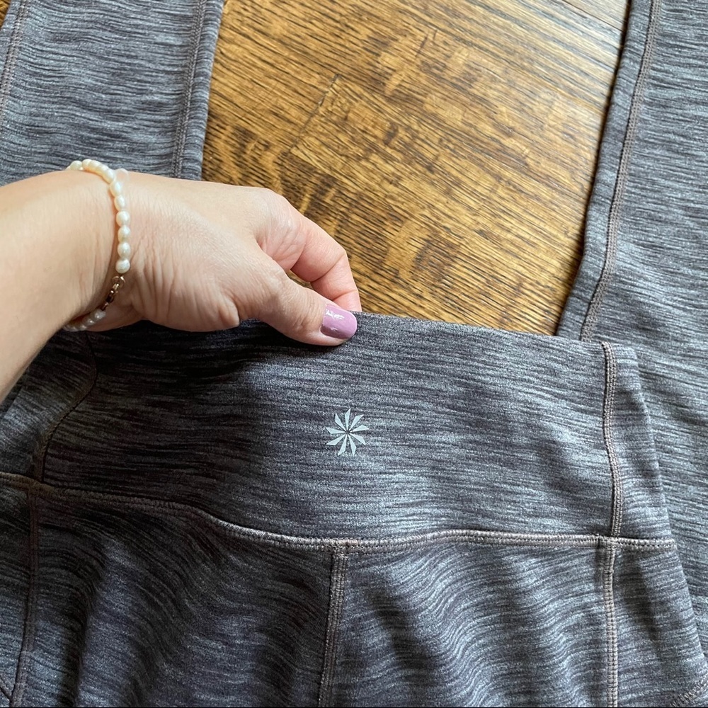 Athleta Cozy Drifter Brown Heather leggings - Picture 9 of 9
